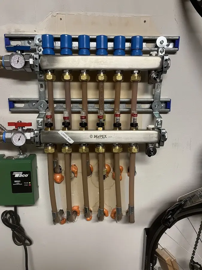 Plumber performing Gas Leak Detection at a residential property in Lake Elmo